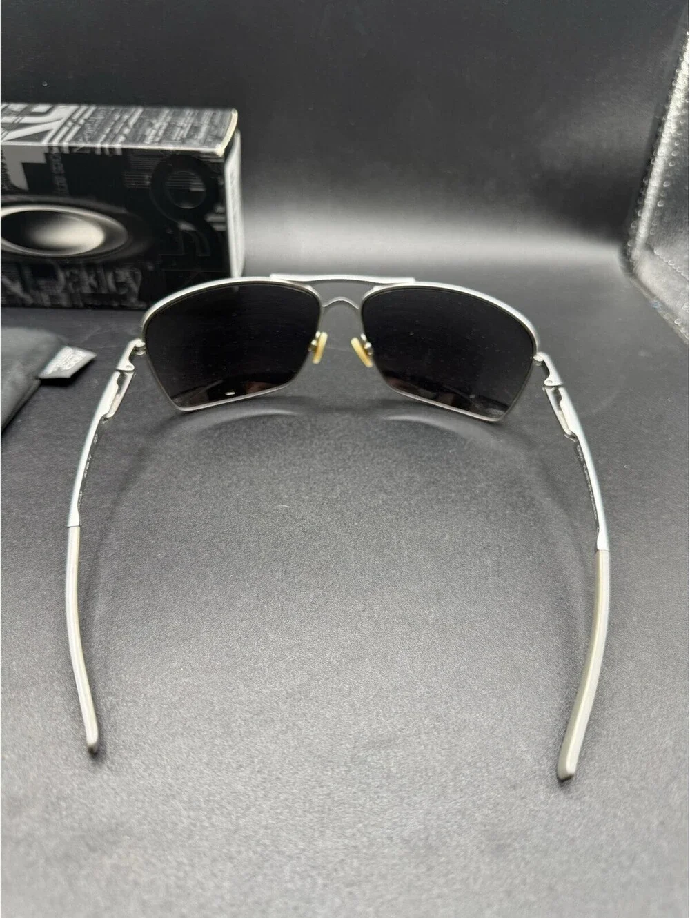 Oakley Plaintiff Squared Lead/Black Iridium Lenses OO4063-03